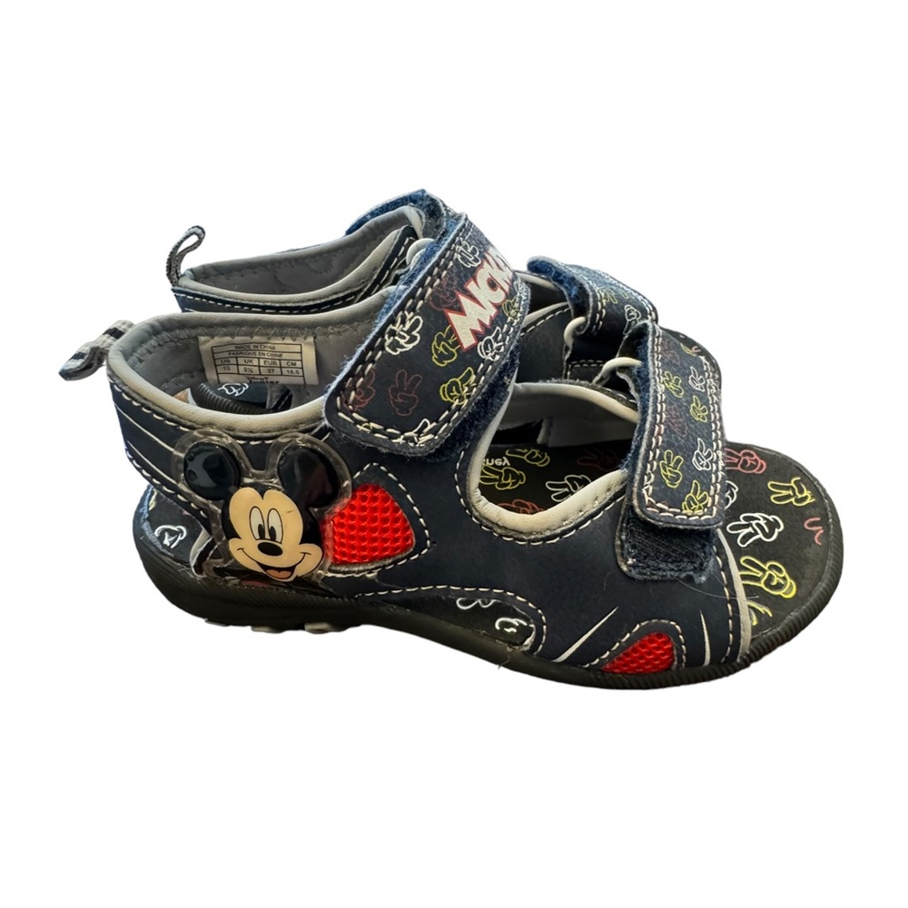 Mickey Mouse Boys Sandals Size 10